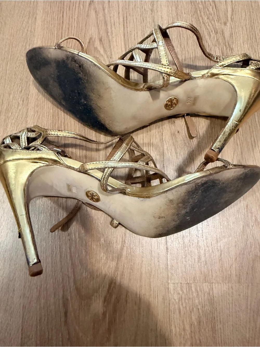 Tory Burch gold metallic